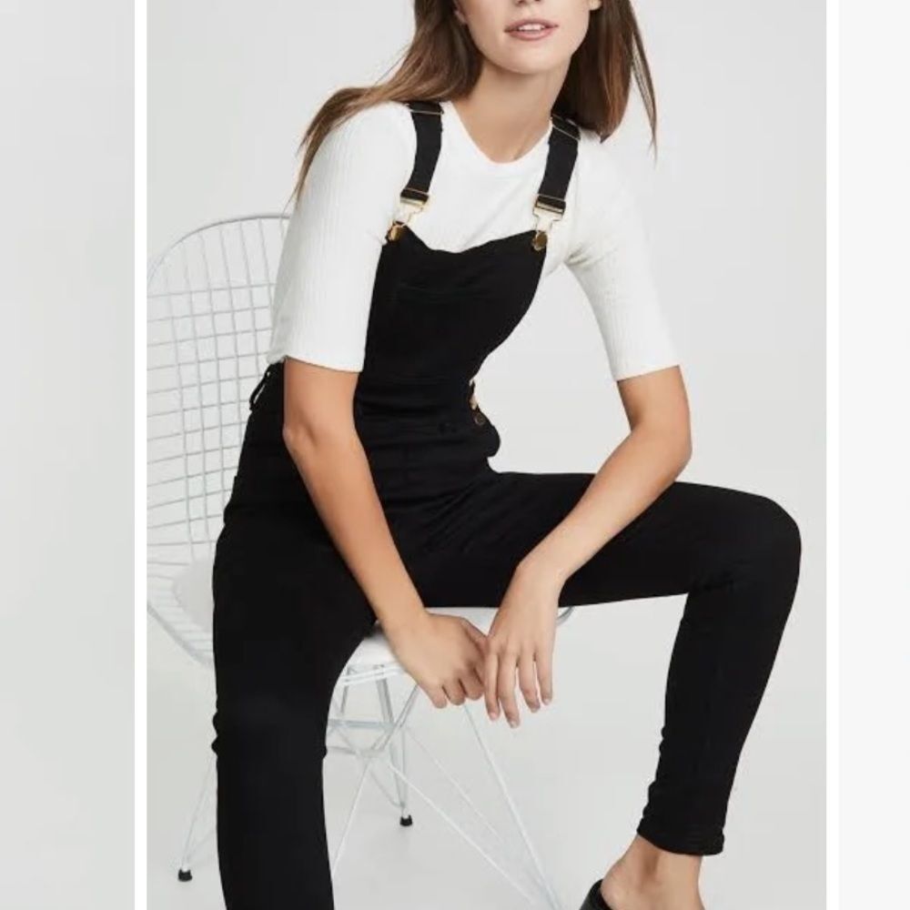 We Wore What High Rise Skinny Overalls